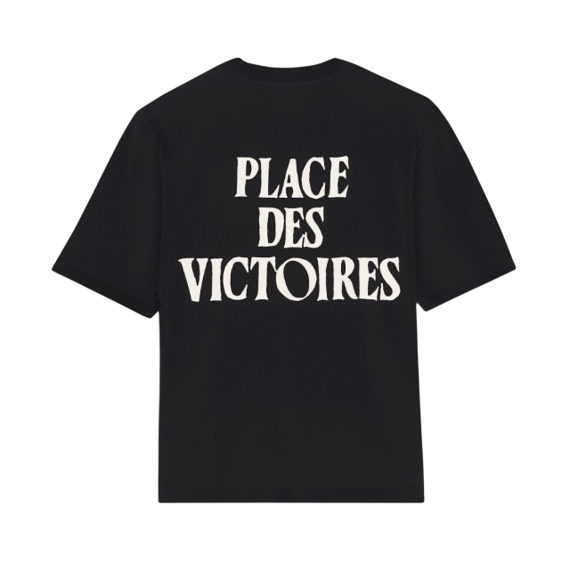 T-shirt Noir Ami de Coeur Place des Victoires