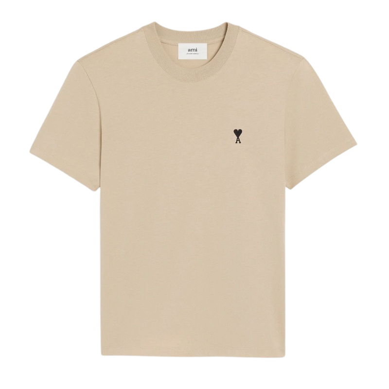 T-shirt Beige Ami De Coeur Noir En Coton