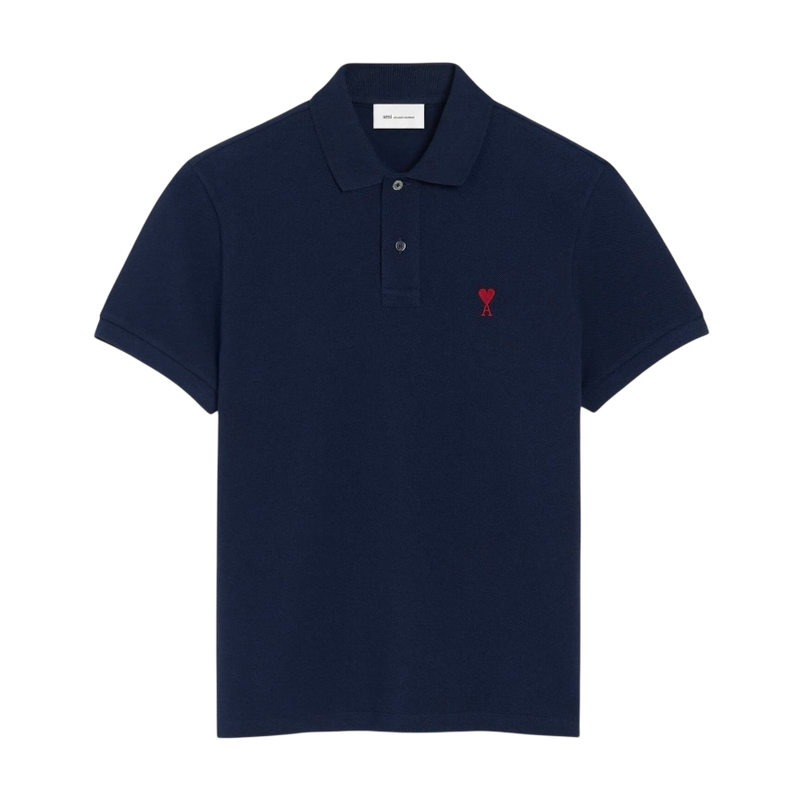 Polo Bleu Marine Ami de Coeur en Coton