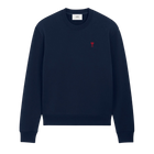 Sweatshirt Bleu Marine Ami de Coeur Rouge