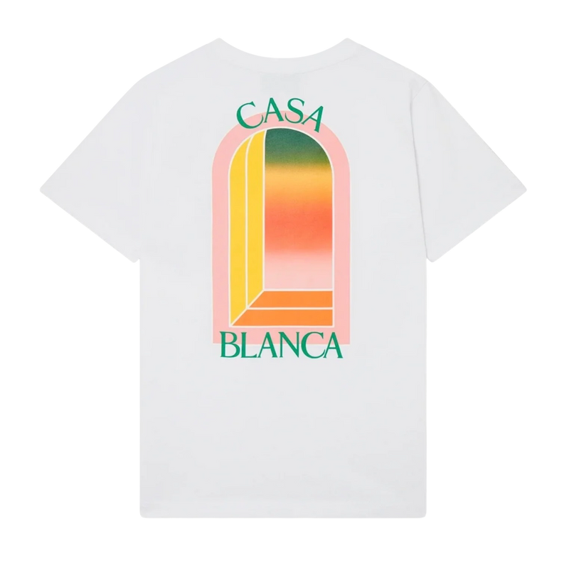 T‑Shirt Casablanca Gradient L'Arche White