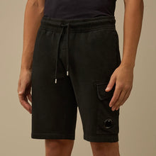 Short CP Company Light Fleece Lens Black