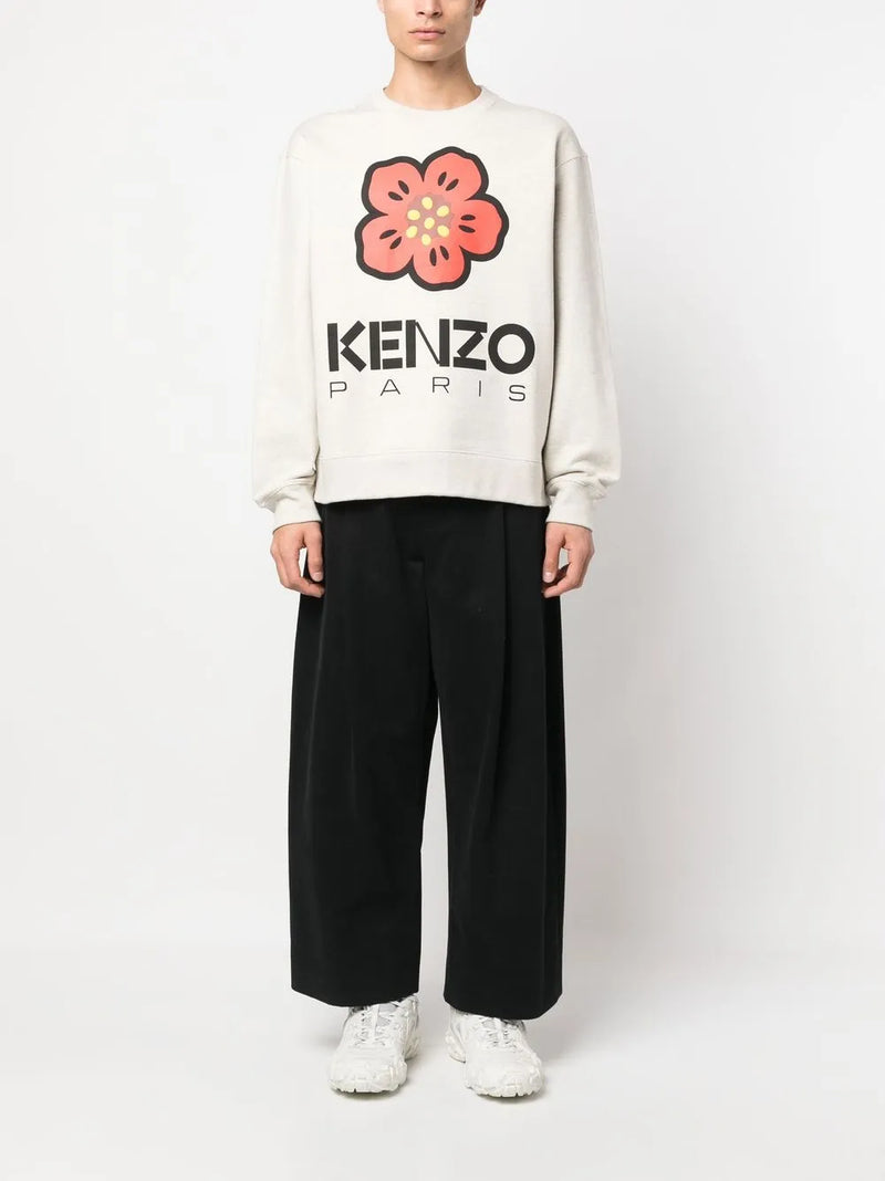 Sweatshirt Kenzo Flowers White