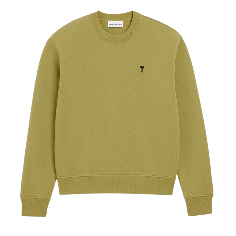 Sweatshirt Vert Ami De Coeur Noir en Coton