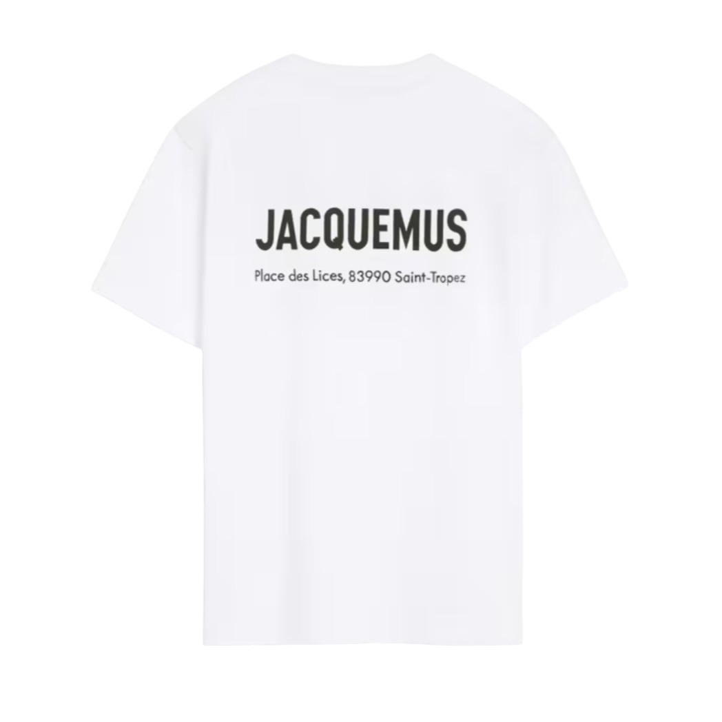 Le t-shirt adresse Saint-Tropez Jacquemus White