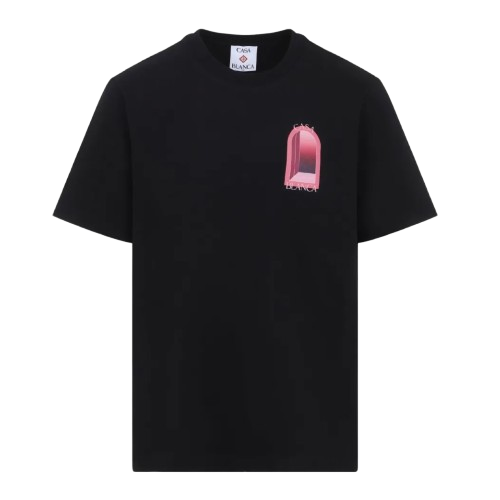 T-shirt Casablanca l'Arche Colorée Black Pink