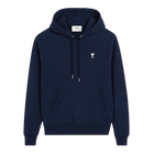 Hoodie Bleu Marine Ami de Coeur Blanc en Coton