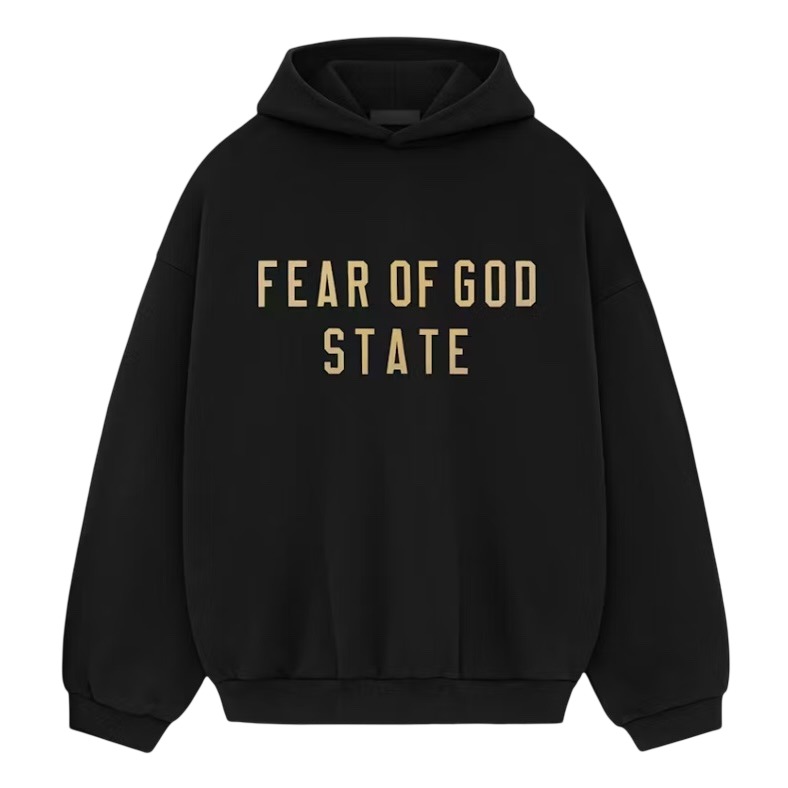 Fear Of God State Essentials Fleece Black Hoodie