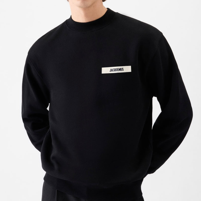 Le Sweatshirt Gros Grain Jacquemus Black