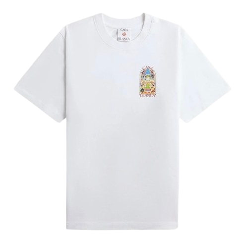 T-shirt Casablanca Landscape White