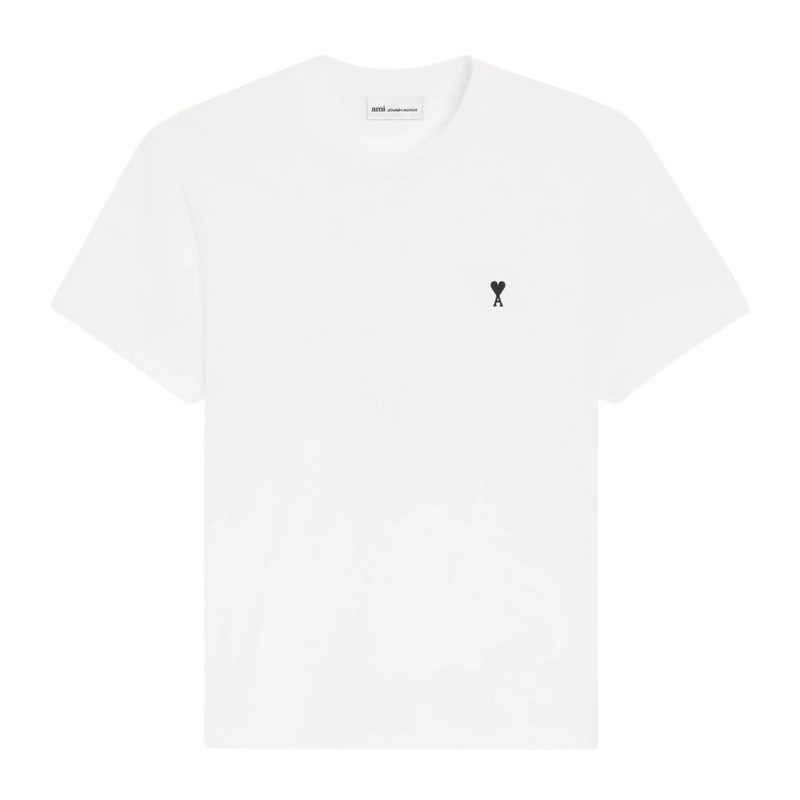 T-shirt Blanc Ami De Coeur Noir en Coton