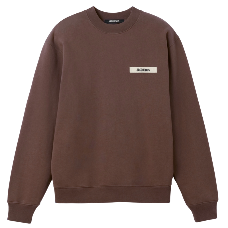 Le Sweatshirt Gros Grain Jacquemus Dark Brown