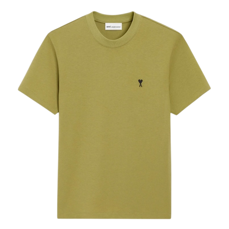 T-shirt Vert Ami De Coeur Noir en Coton