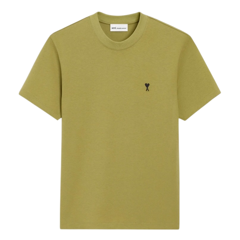 T-shirt Vert Ami De Coeur Noir en Coton