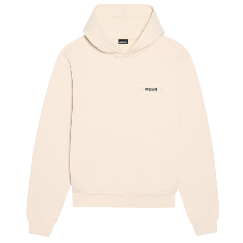 Le Hoodie Gros Grain Jacquemus Cream