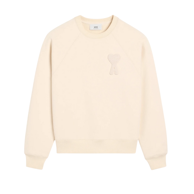 Sweatshirt Beige Patch Beige Ami de Coeur En Coton