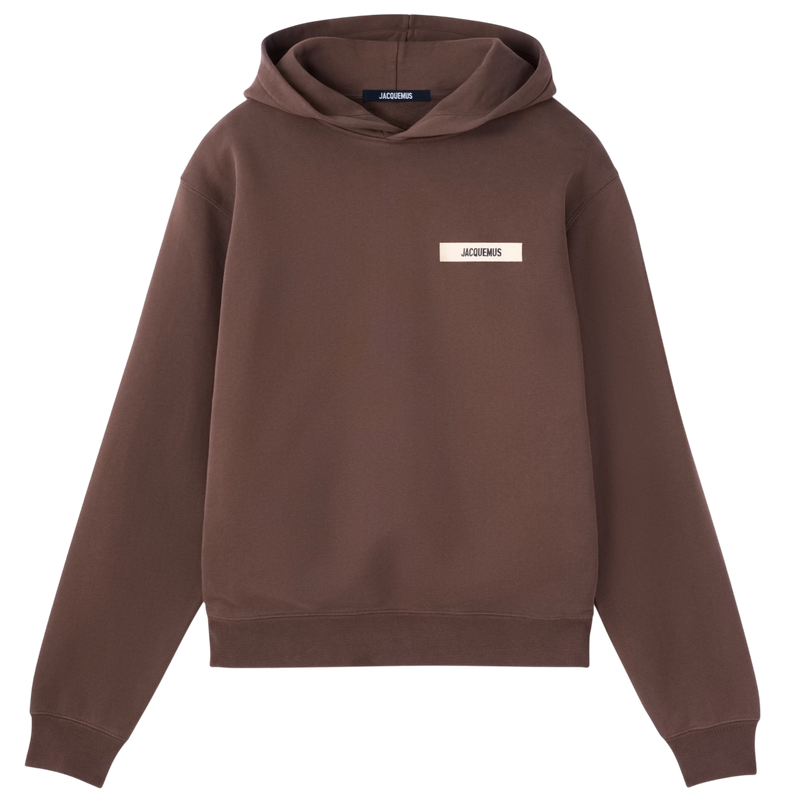 Le Hoodie Gros Grain Jacquemus Dark Brown