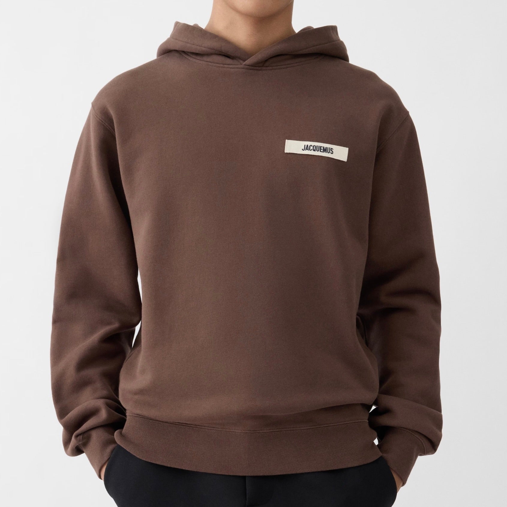 Le Hoodie Gros Grain Jacquemus Dark Brown