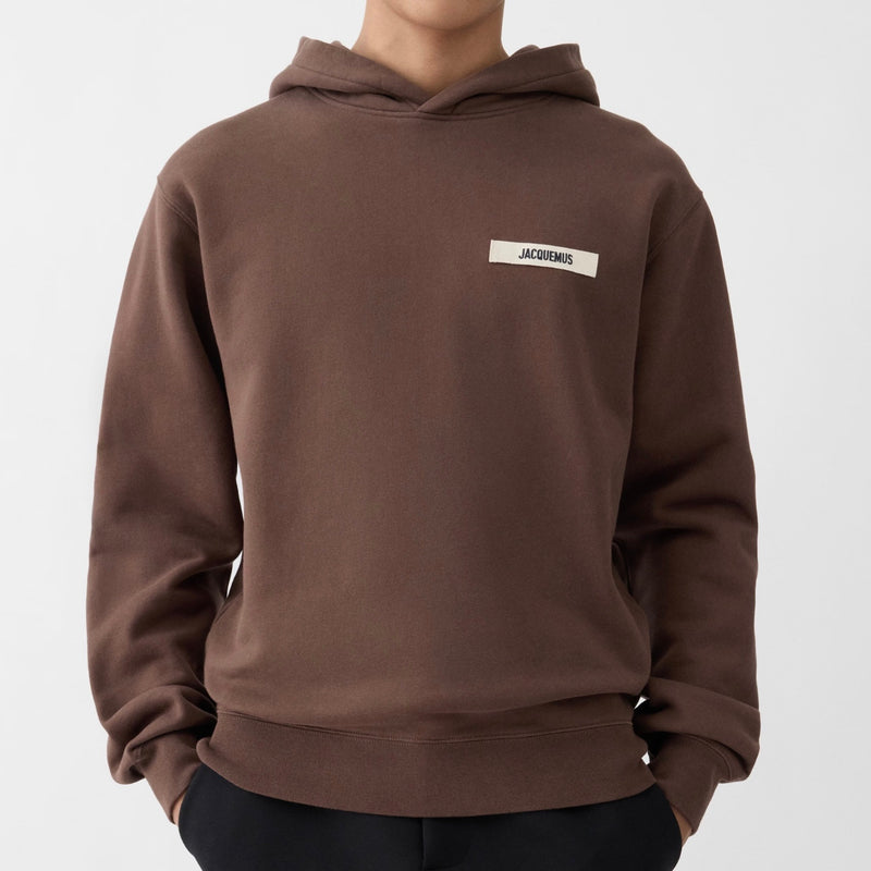 Le Hoodie Gros Grain Jacquemus Dark Brown