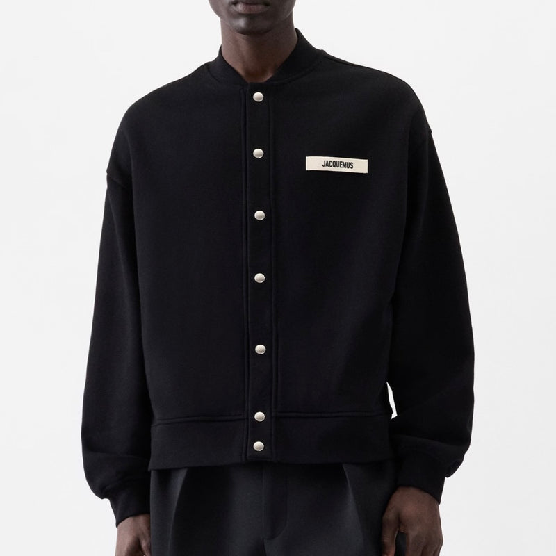 Le Cardigan Gros Grain Jacquemus Black