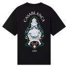 T-shirt Casablanca Hotel Emblem Black