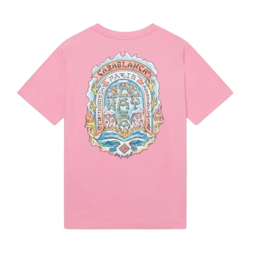 T-shirt Casablanca Casa Way Skate Pink