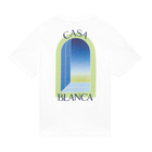 T-shirt Casablanca l'Arche Colorée Lime