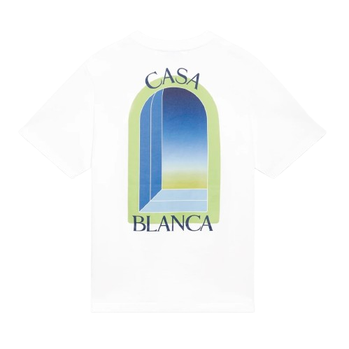 T-shirt Casablanca l'Arche Colorée Lime