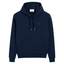 Hoodie Bleu Marine Ami de Coeur Rouge En Coton