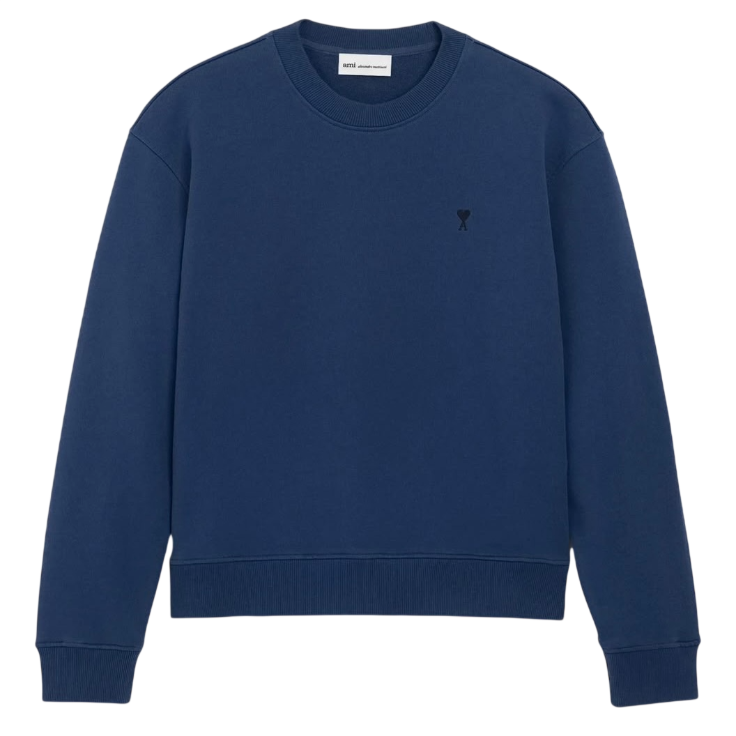 Sweatshirt Marine Ami de Coeur Noir en Coton
