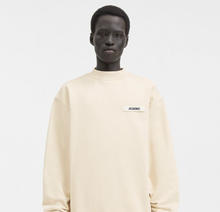 Le Sweatshirt Gros Grain Jacquemus Cream
