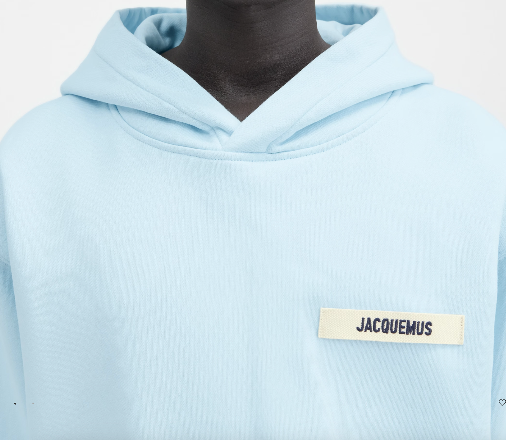 Le Hoodie Gros Grain Jacquemus Light Blue