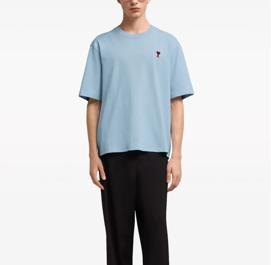 T-shirt Bleu Chiné Ami Paris de Coeur