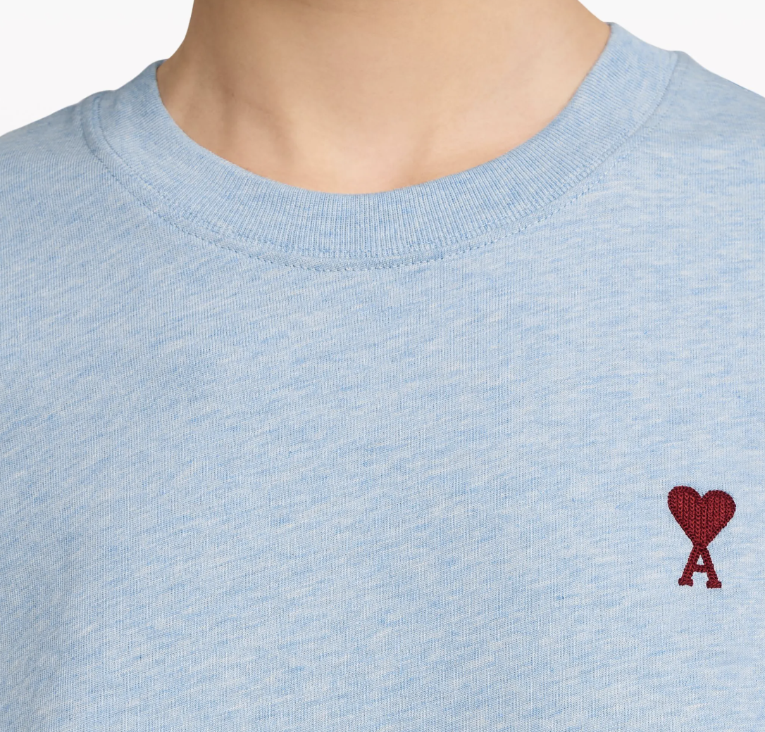 T-shirt Bleu Chiné Ami Paris de Coeur