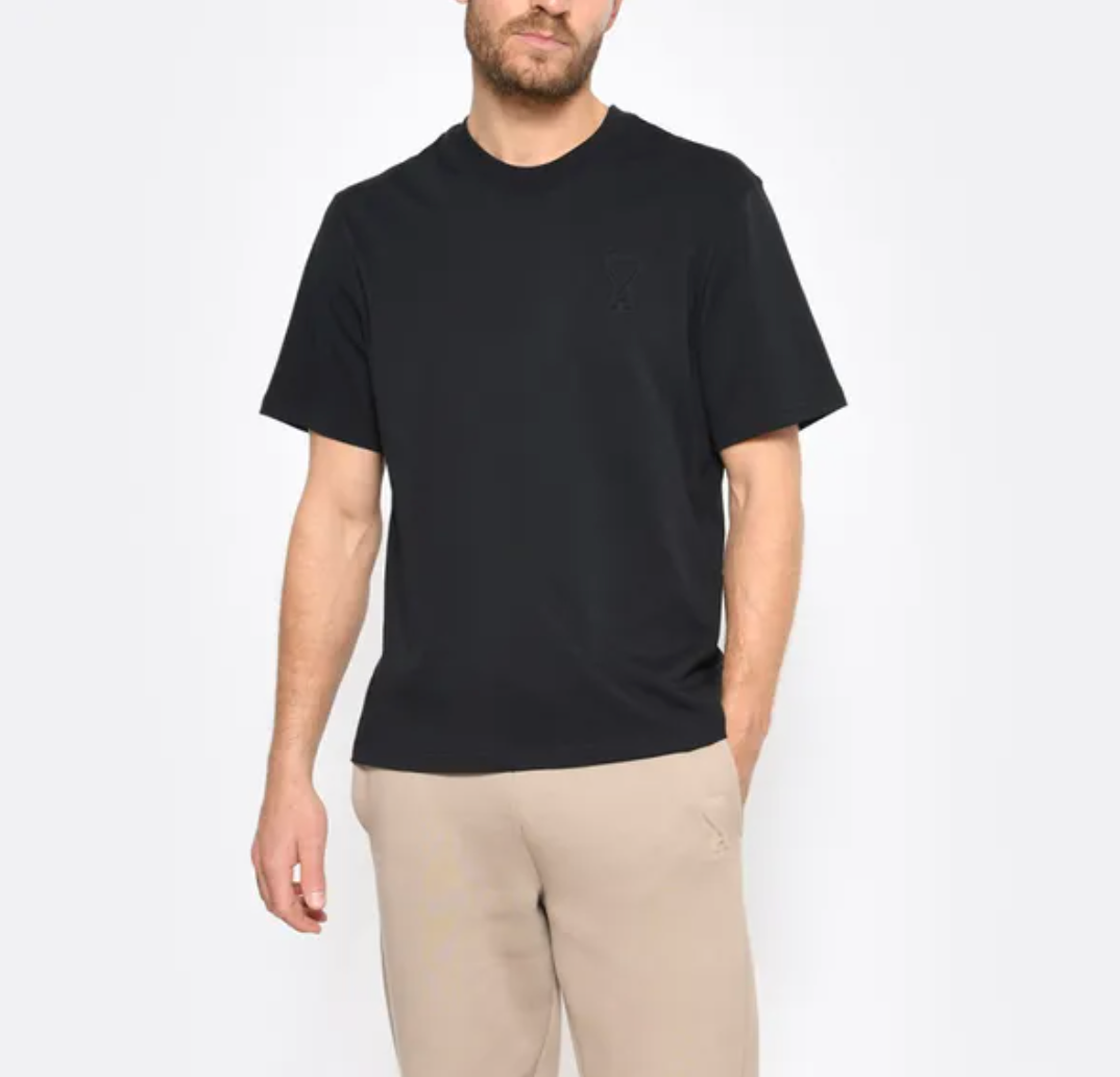 T-shirt Noir Loose Ami de Coeur