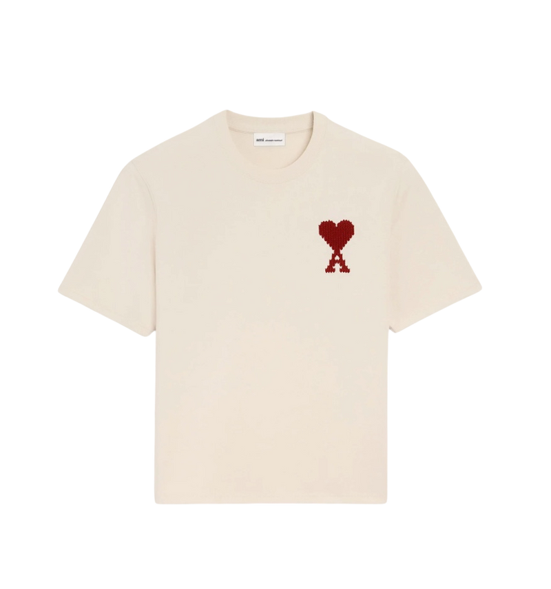 T-shirt Beige Ami Soleil Rouge
