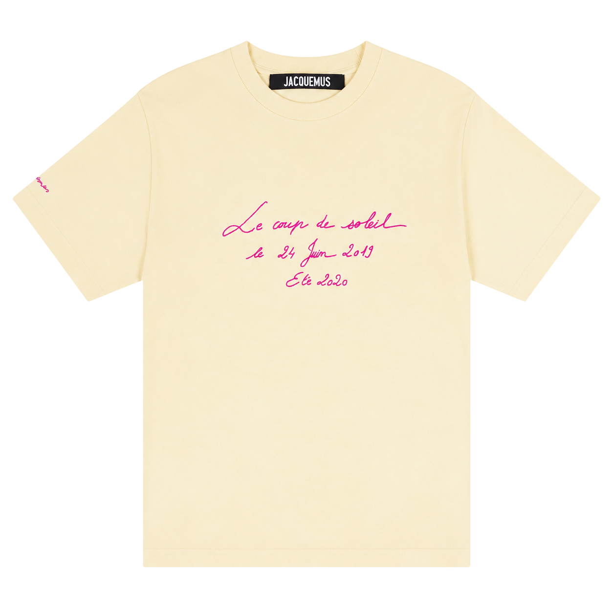 Le t-shirt Coup de Soleil Jacquemus Yellow