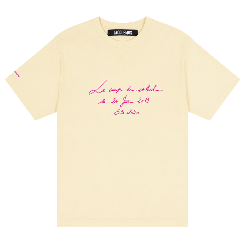 Le t-shirt Coup de Soleil Jacquemus Yellow