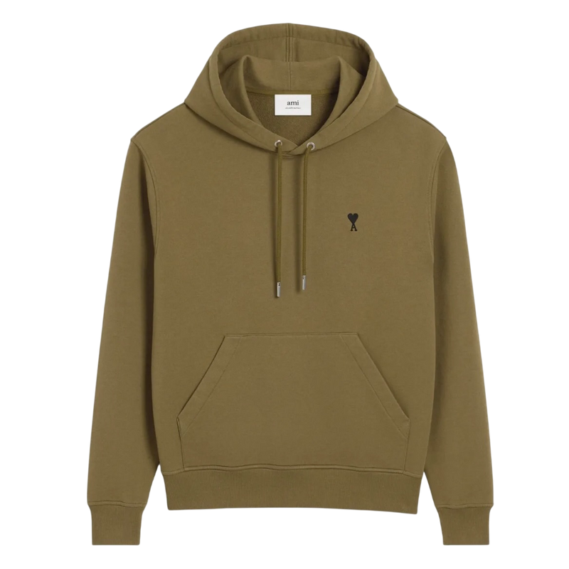 Hoodie Vert Ami De Coeur Noir en Coton