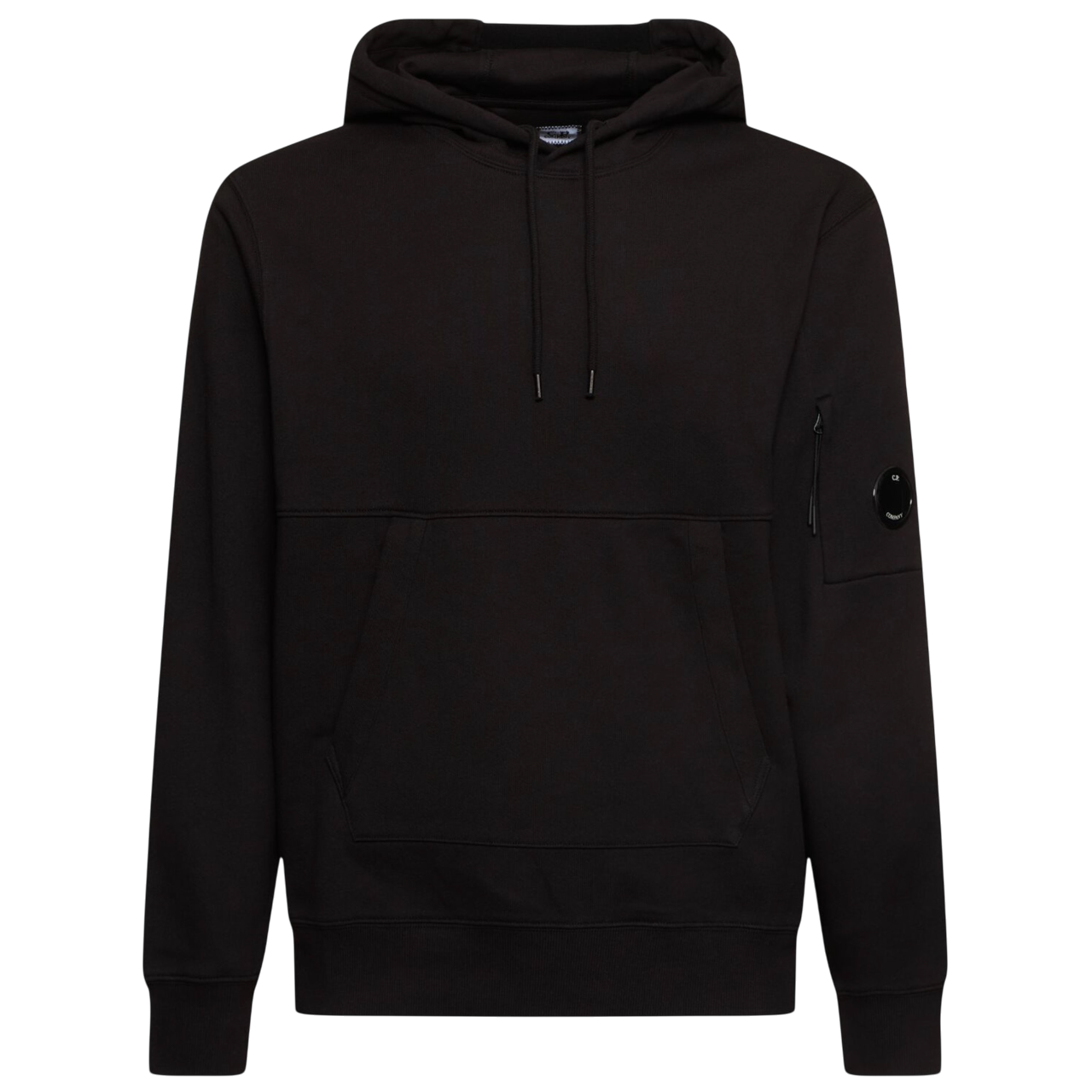 Sweat CP Company à capuche diagonal Noir