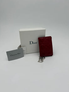 PORTE CARTE DIOR ROUGE VERNIS