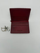 PORTE CARTE DIOR ROUGE VERNIS