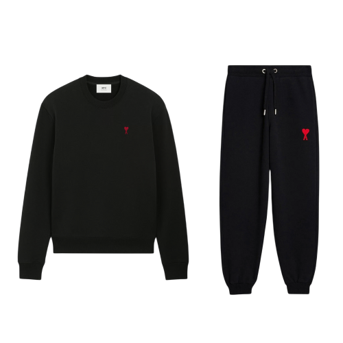 Pack Sweatshirt / Jogging Ami Paris Noir