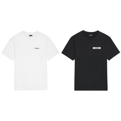 Pack Jacquemus t-shirts Gros Grain Black / White