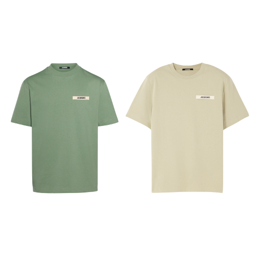 Pack Jacquemus t-shirts Gros Grain Khaki / Light Khaki