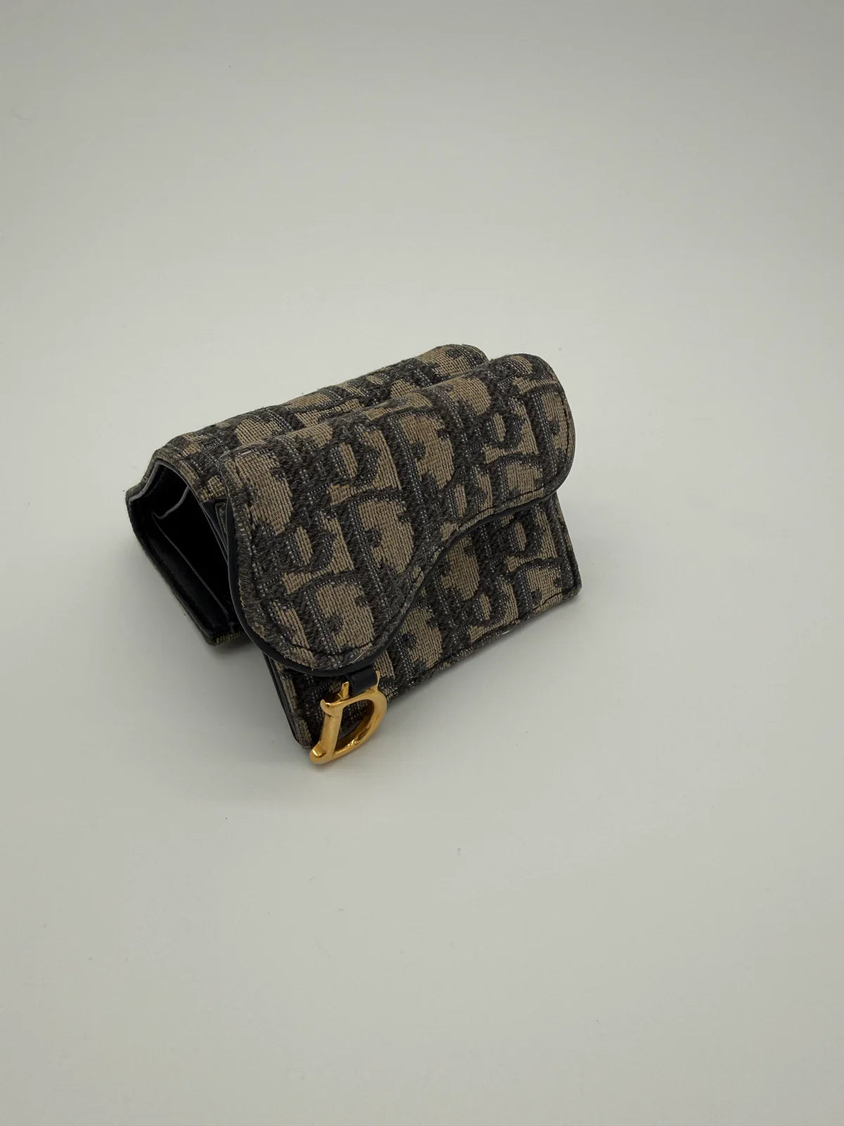 DIOR SADDLE CARD CASE MONOGRAMME