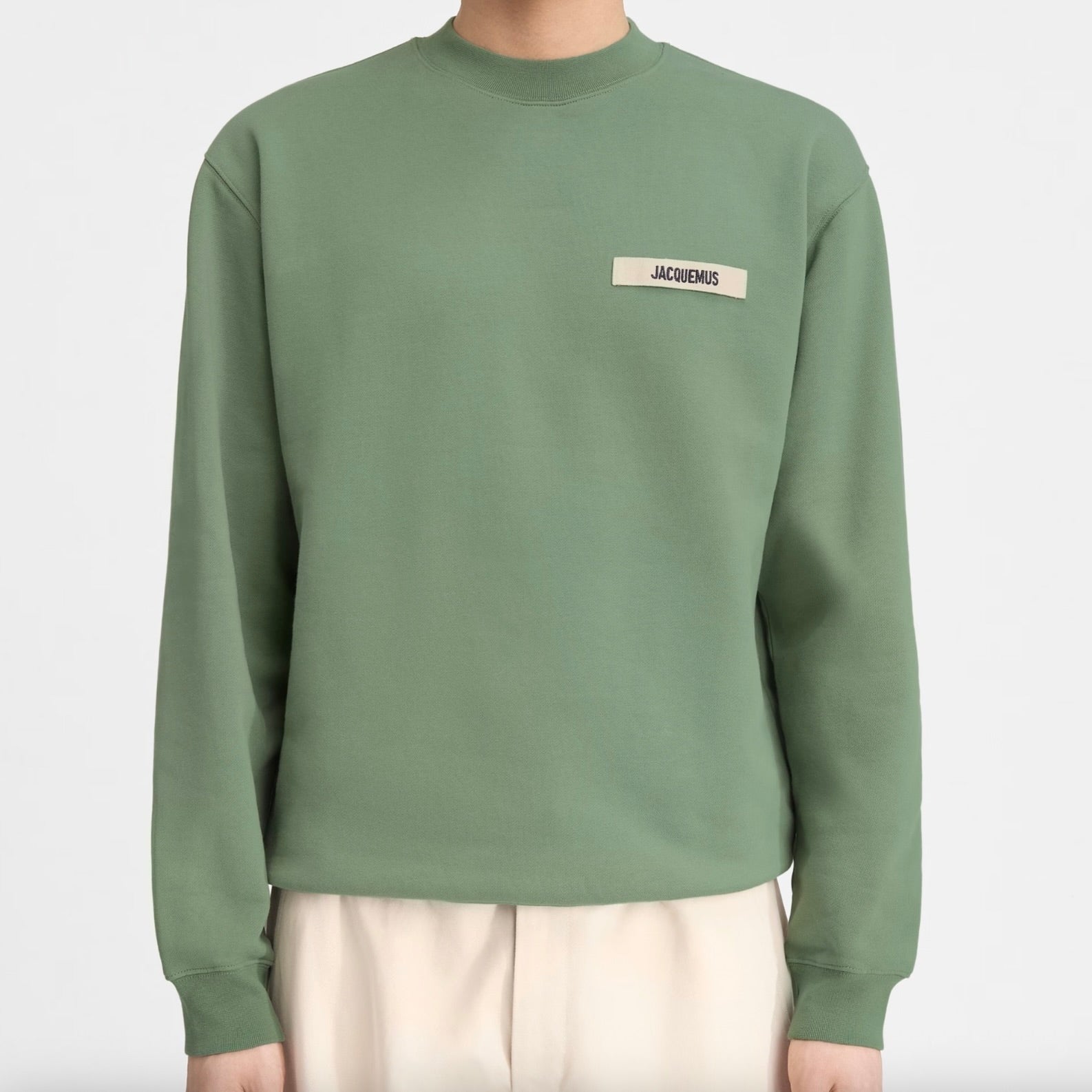 Le Sweatshirt Gros Grain Jacquemus Khaki