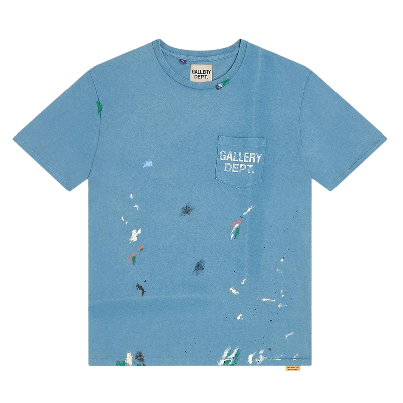 T-shirt Gallery Dept. Vintage Logo Painted Dusty Blue