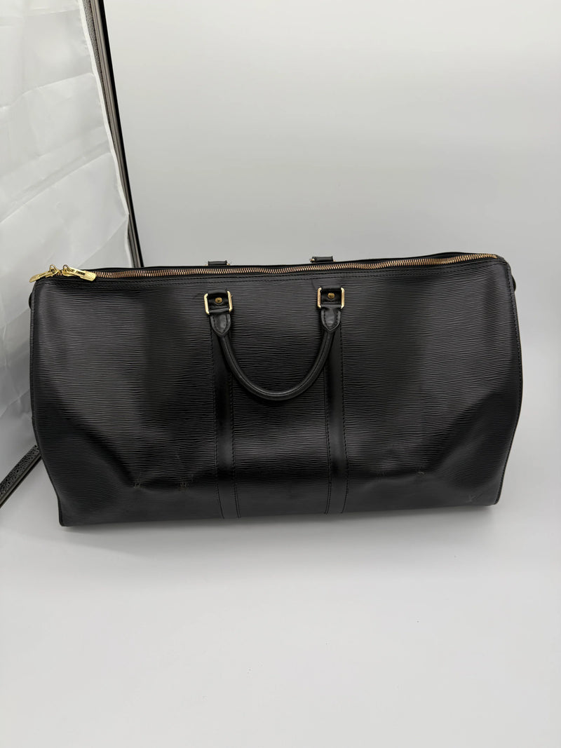 LOUIS VUITTON KEEPALL 55 ÉPI NOIR