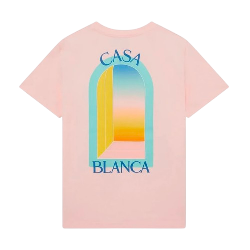 T-shirt Casablanca l'Arche Colorée Pink